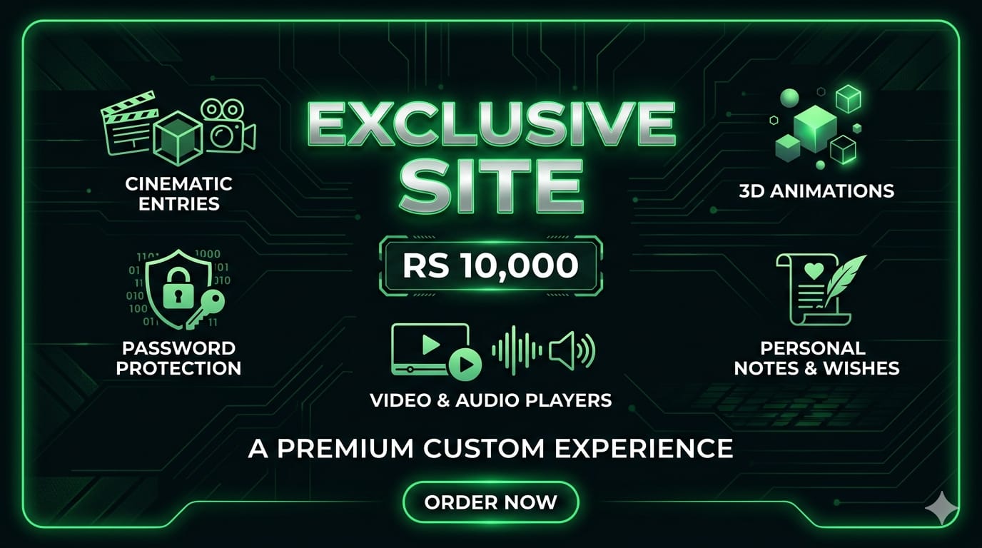 Exclusive VIP Cinematic Website Preview